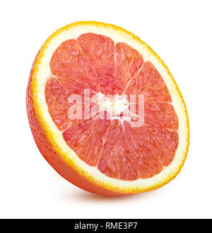 Sicilian blood orange isolated on white background. Clipping path Stock Photo