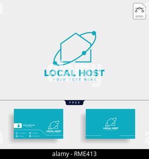 home network connection logo template vector illustration icon element isolated - vector Stock Vector