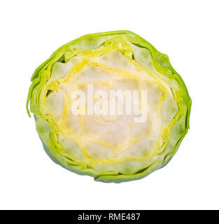 Brussels sprouts isolated on white background. Clipping path Stock Photo