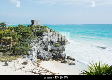 Ancient Mayan site of Tulum, Mexico Stock Photo