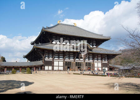 The Todai-ji Temple, Nara, Japan Stock Photo