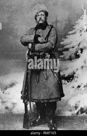 Portrait of Grand Duke Nicholas Nikolaevich (the Elder) of Russia (1831-1891). Albumin Photo Stock Photo