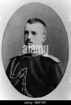 Portrait of Grand Duke George Mikhailovich of Russia (1863-1919). Albumin Photo Stock Photo