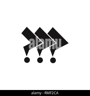 question mark simple geometric arrows decoration vector Stock Vector