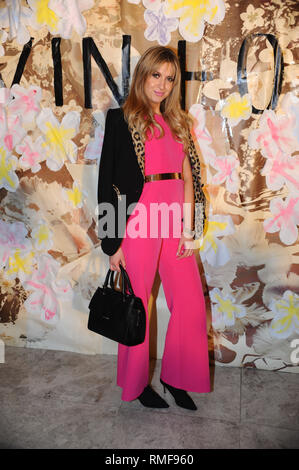 London, UK. 14th Feb, 2019. Victoria Brown seen during the catwalk, fashion show for Designer Vin & Omi at the Liverpool Street in London. Credit: Terry Scott/SOPA Images/ZUMA Wire/Alamy Live News Stock Photo