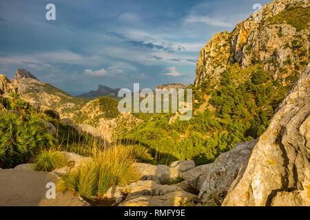 Idyllic mountain landscape Mallorca Stock Photo