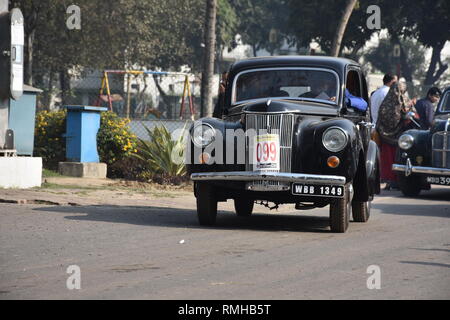 1951 Ford Prefect car with 1172 cc and 4 cylinder engine, WBB 1349, India. Stock Photo