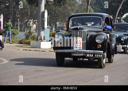 1951 Ford Prefect car with 1172 cc and 4 cylinder engine, WBB 1349, India. Stock Photo