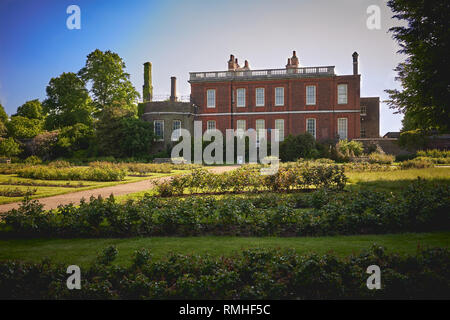 Ranger's House, a medium-sized red brick Georgian mansion in the Palladian style, adjacent to Greenwich Park. It houses the Wernher Collection Art. Stock Photo