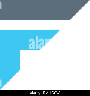 initial F, FI, IF, IL Logo template vector illustration icon element isolated - vector Stock Vector