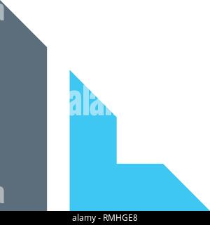 initial F, FI, IF, IL Logo template vector illustration icon element isolated - vector Stock Vector
