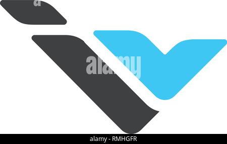 initial F, FI, IF, IL Logo template vector illustration icon element isolated - vector Stock Vector