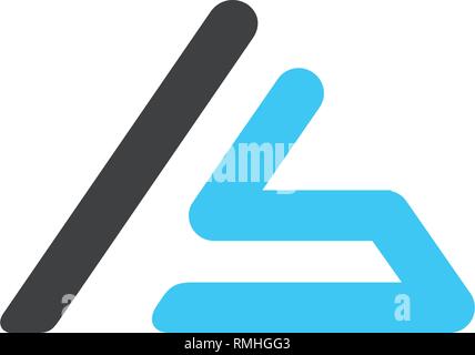 initial F, FI, IF, IL Logo template vector illustration icon element isolated - vector Stock Vector