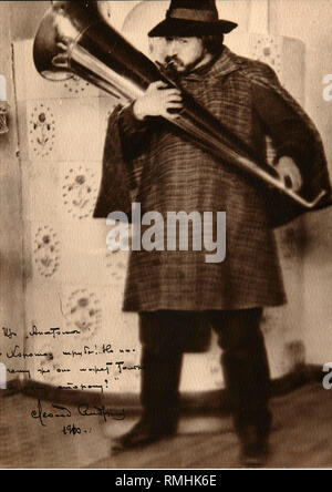 Portrait of the author Leonid Andreyev (1871-1919). Photograph Stock Photo