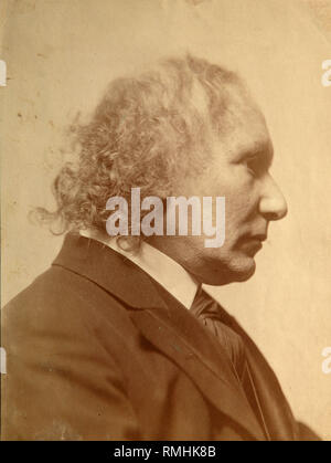 Portrait of the poet Vyacheslav Ivanov (1866-1949). Silver Gelatin Photography Stock Photo