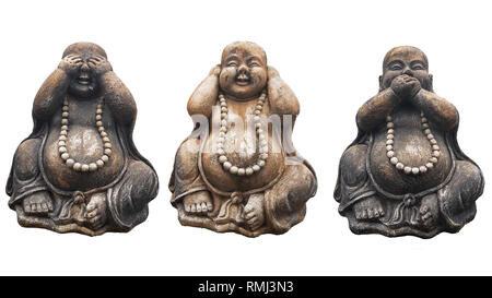 Three Wise Buddha Statues See No Evil, Hear No Evil, Speak No Evil On  Miyajima Island, Japan Stock Photo - Alamy