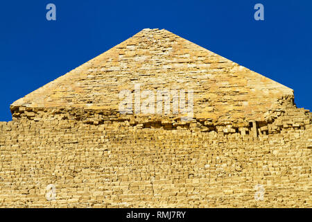 Top of Khafre pyramid at sunny day Stock Photo