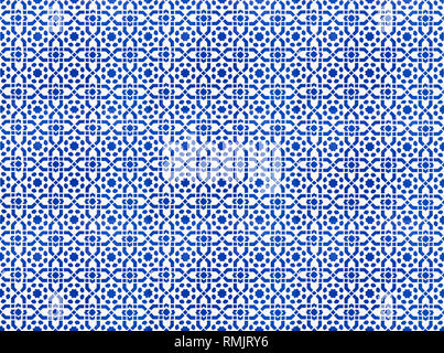 Seamless background made of turkish ceramic tiles Stock Photo
