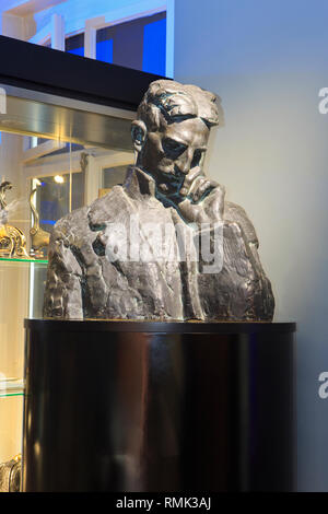 Statue and personal items of the inventor and electrical engineer ...