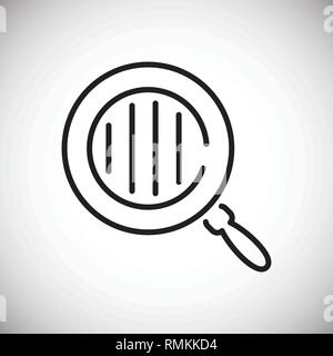 Cookware line icon on white background for graphic and web design ...