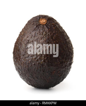 Fresh raw avocado isolated on white Stock Photo