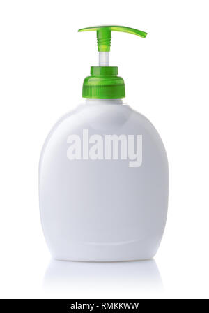 Download Mockup Of A White Plastic Bottle With A Pump For Gel Lotion Isolated On Background For Advertising In A Pharmacy Template Of Tall Matte Jar With A Stock Photo Alamy