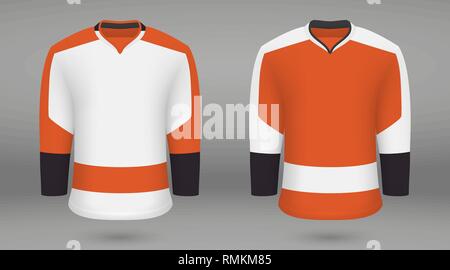Premium Vector  Realistic ice hockey shirt of toronto jersey template