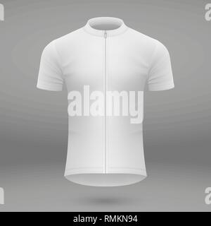 shirt template for cycling jersey. Vector illustration Stock Vector