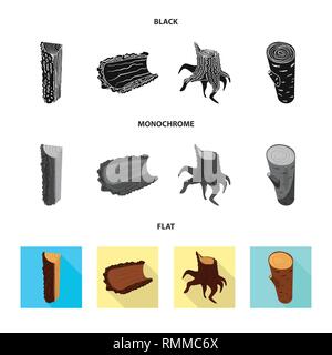 log,bark,stump,deck,piece,timber,section,waste,lumber,build,trunk,texture,ash,brown,round,pine,firewood,cut,sawdust,recycling,tree,raw,hardwood,construction,signboard,wood,forest,wooden,material,nature,set,vector,icon,illustration,isolated,collection,design,element,graphic,sign, Vector Vectors , Stock Vector