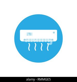 Vector illustration, flat design air conditioner Stock Vector