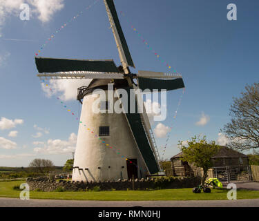 welsh windmill Stock Photo