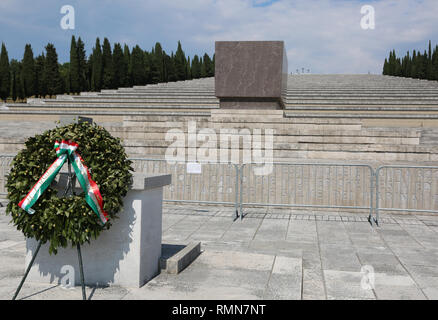 Redipuglia, GO, Italy - June 3, 2017: huge World War I memorial Stock Photo