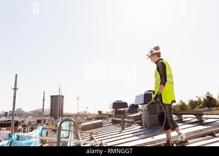 Builder at work Stock Photo