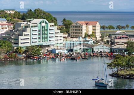 Trou Garnier Bay, Sansouci, Castries, Saint Lucia, Lesser Antilles, Caribbean Stock Photo