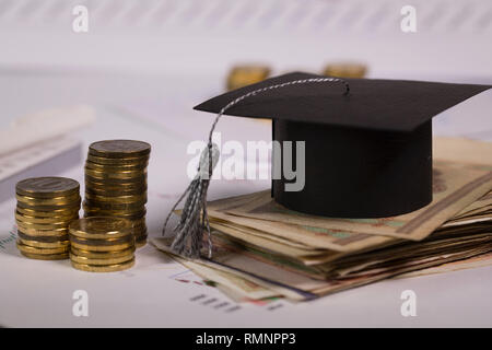 Graduate hat Stock Photo