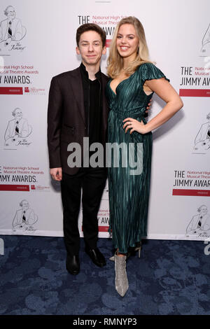 The Jimmy Awards Reunion Party held at The National Geographic Encounter Center.  Featuring: Andrew Barth Feldman, Renee Rapp Where: New York, New York, United States When: 14 Jan 2019 Credit: Joseph Marzullo/WENN.com Stock Photo