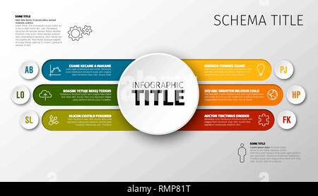Vector light multipurpose Infographic template with elements options ...