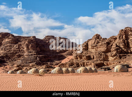 Sun City Camp, Wadi Rum, Aqaba Governorate, Jordan Stock Photo
