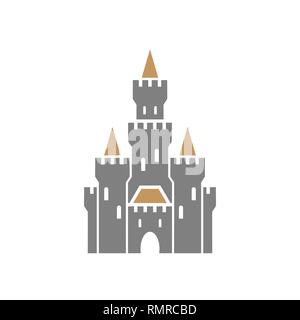 castle symbol icon on white background Stock Vector Image & Art - Alamy