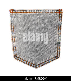 jeans pocket isolated on white background with clipping path Stock Photo