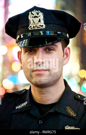 Portrait of NYPD police officer/s on duty from the roster of New York ...