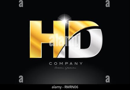 silver letter HD metal combination alphabet logo icon design with grey ...
