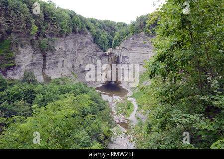 Waterfall at Taughannock Falls State Park Stock Photo