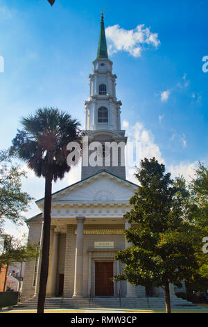 The Independent Presbyterian Church of Savannah, Georgia Stock Photo