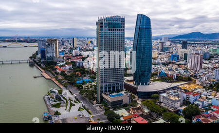 Novotel Building and Da Nang Civic Centre Building, Da Nang, Vietnam Stock Photo