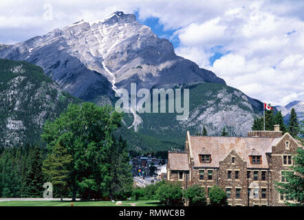 Mt.Norquay from Cascade Gardens,Banff Alberta Stock Photo