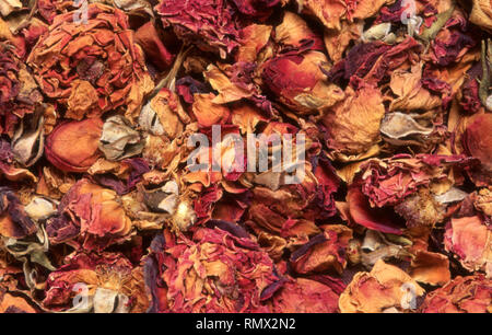 CLOSE-UP OF ROSE POTPOURRI (ROSA) Stock Photo
