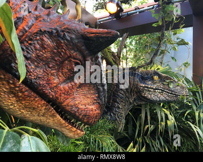 z dinosaurs from the red carpet-prop -083 attends the premiere of Universal Pictures and Amblin Entertainment's 'Jurassic World: Fallen Kingdom' on June 12, 2018 in Los Angeles, California Stock Photo