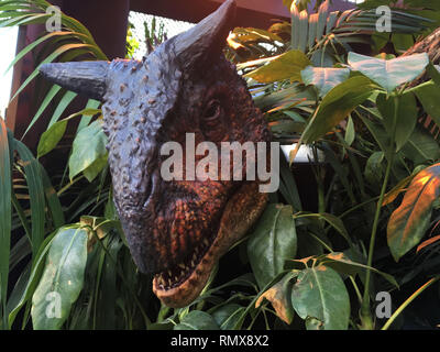 z dinosaurs from the red carpet-prop -086 attends the premiere of Universal Pictures and Amblin Entertainment's 'Jurassic World: Fallen Kingdom' on June 12, 2018 in Los Angeles, California Stock Photo