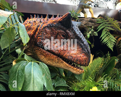 z dinosaurs from the red carpet-prop -090 attends the premiere of Universal Pictures and Amblin Entertainment's 'Jurassic World: Fallen Kingdom' on June 12, 2018 in Los Angeles, California Stock Photo